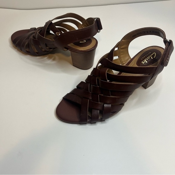 CLARKS, Ralene, Artisan, Women’s, Lusters Open Toe, Back Strap, Size 8M - Picture 3 of 16